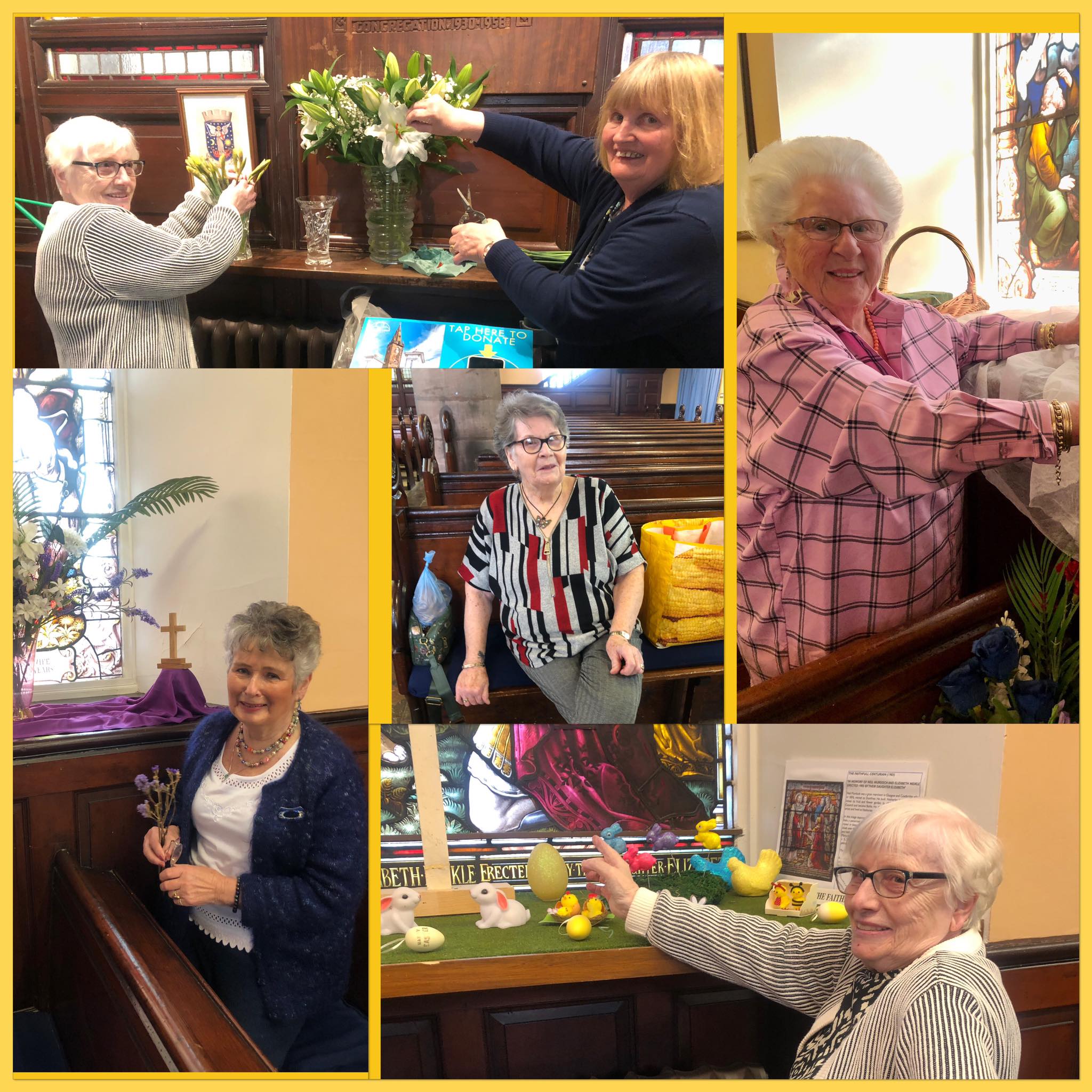 Congregation members gathered in worship at the Earl Grey Kingdom Hall